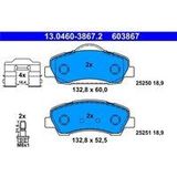 Remblokken Set - Citroen, Peugeot - 13.0460-3867.2 - Set van 4 Remblokken