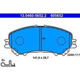 Nissan - Remblokken Set - Set van 4 - AKEBONO - Met Slijtageindicator