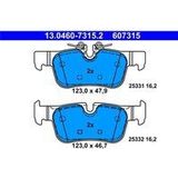 ATE - Remblokkenset - Achteras - Set assen - Voor voertuigen met elektrische handrem