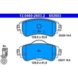 ATE - Remblokkenset - Vooras - Set assen - 13.0460-2603.2 - Remsysteem Lucas / TRW