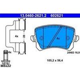 ATE - Remblokkenset - Voor VW en SKODA - Set Assen - Achteras