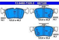 ATE - Remblokkenset - Set Assen - Voor Voertuigen Met Elektrische Handrem - Achteras