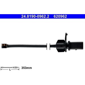 ATE Slijtage-Indicator Remblokken PORSCHE 24.8190-0962.2 95B907253,95B907253F Waarschuwingscontact, remvoering-/blokslijtage