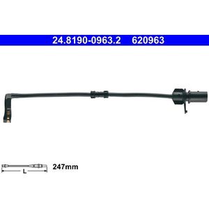 ATE - Slijtage-Indicator Remblokken - Waarschuwingscontact - Voor AUDI - 4H0615121G, 4H0615121H