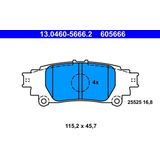 Lexus - Remblokkenset - Schijfrem - Set van 4 Remblokken per As