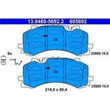 ATE - Remblokkenset - Vooras - 214 mm - 4M0698151AH, 4M0698151BB, 4M0698151K