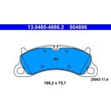 Porsche - Remblokkenset - Schijfrem - 198,2 mm - BREMBO