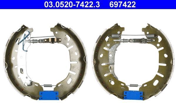 ATE Remschoenen OPEL,FIAT,VAUXHALL 03.0520-7422.3 Remschoenen Set,Remschoenset