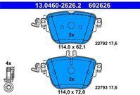 ATE - Remblokkenset - Achteras - 13.0460-2626.2 - Voorbereid voor Slijtagewaarschuwing