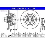 ATE - Remschijf - Gecoat - 290 mm - Voor Voertuigen Met 4 Wielbesturing