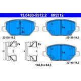 ATE - Remblokkenset - OPEL VAUXHALL - 13.0460-5512.2 - Vooras - Met Slijtageindicator