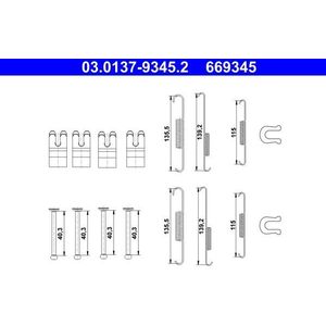 ATE Toebehoren, remschoen TOYOTA 03.0137-9345.2 049420K070,049420K130