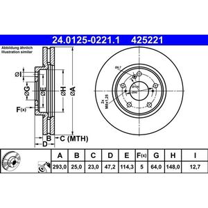 Honda - Remschijf - Geventileerd - Buitendiameter 293 mm - Vooras