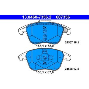 ATE - Remblokkenset - Vooras - Remblokken - Geschikt voor OPEL, PEUGEOT, CITROËN