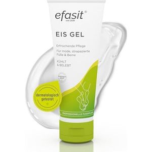 efasit IJsgel - voeten koelen met ijsgel, verkoelende voetcrème voor vermoeide benen, stimuleert met menthol, grapefruitextract en activerende geur, 75 ml