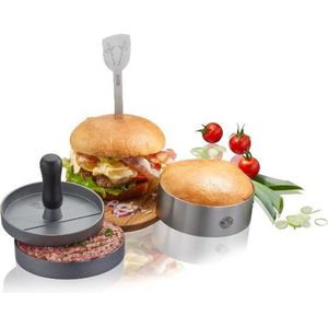 Gefu BBQ G-89494 - 3-delige hamburger set