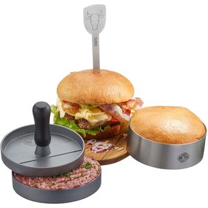 Hamburger Set BBQ, Set van 3 - Gefu