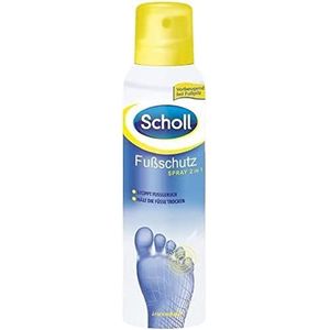 Scholl Fusspilz beschermende spray, milde voetdeo met langdurige werking tegen onaangename geuren, 1 x 150 ml