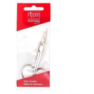 Nippes - R 42 - Schaar voor Gemengd Gebruik - Vernikkeld Staal - Gebogen Punt