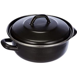 KRÜGER 2027396 braadpan, 20 cm, zwart, roestvrij staal