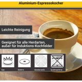 Alu-Espressokocher ITALIANO, 6 Tassen