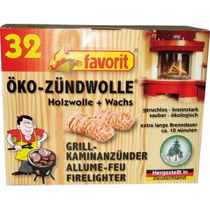 favorit® Aanmaakblokjes houtwol 32 stuks