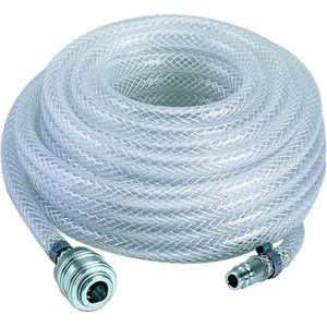 Origineel Einhell Stoffenslang 15 m (compressoraccessoires, lengte 15 m, binnendiameter 6 mm, R 1/4 binnendraad, gemaakt van PVC-weefsel, max. werkdruk 15 bar, geschikt voor alle gangbare compressoren)