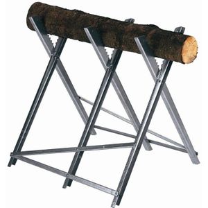 Einhell - Kettingzaagstandaard - Zilver - Max. 150 kg - Inklapbaar - 3 Werkhoogtes