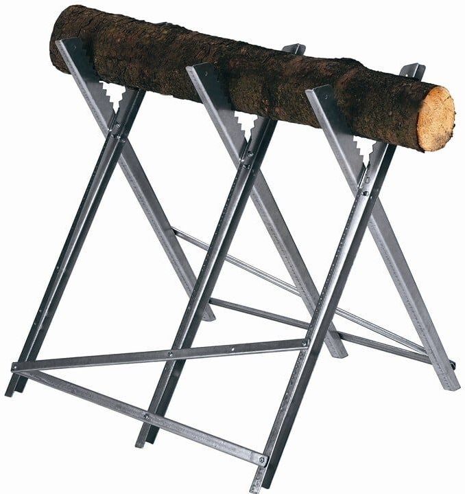 Einhell - Kettingzaagstandaard - Zilver - Max. 150 kg - Inklapbaar - 3 Werkhoogtes