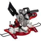 Einhell Kap- en Verstekzaag TC-MS 2112 (1600 W, zaagblad diametro 210 mm, zaagbreedte 120 mm, zwenkbare zaagkop), Rood