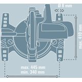 Einhell Onderstel Voor Afkortzaag E-stand 47,5x47,5cm