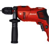 Einhell Klopboormachine TE-ID 500 E (500 W, boorvermogen Ø hout 25 mm, beton 10 mm, metaal 8 mm, koffer), zwart, rood