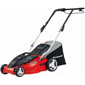 Einhell Elektrische Grasmaaier GC-EM 1742 (1700 W, 42 cm maaibreedte, centrale maaihoogteverstelling, geïntegreerde draaghandgreep, kabelontlastingsklem, laag gewicht, High Wheeler)