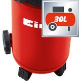 Einhell Elektrische Compressor TC-AC 200/30/8 OF 1100 W - 8 bar - 30 L tank - Aanzuigcapaciteit: 200 l/min - Olievrij