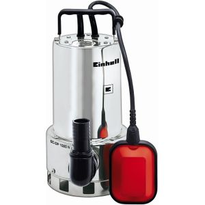 Einhell Elektrische Vuilwaterpomp GC-DP 1020 N - 1000 W - 18000 l/u - Vuil tot Ø20 mm - Traploos instelbare vlotterschakelaar - Behuizing van RVS - Incl. universele slangaansluitingen