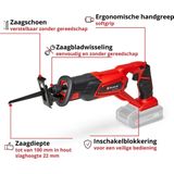 Einhell TE-AP 18 Li Accu Reciprozaag Machine (body) 18V Li-ion