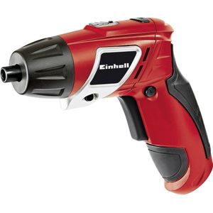 Einhell Accu Schroevendraaier TC-SD 3,6 Li (Lithium Ion, 3,6 V, 1,3 Ah, 3 Nm, LED-licht, LED-batterij-indicator, incl. 6 bits en lader), zwart, rood