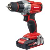 Einhell Accu Boor-/Schroefmachine TE-CD 18/2 Li Kit - Power X-Change - 18 V/Li-ion - 44 Nm - 0-350/0-1.250 t/min - 10 mm snelspanboorkop - Incl. 2x 1.5 Ah accu en lader