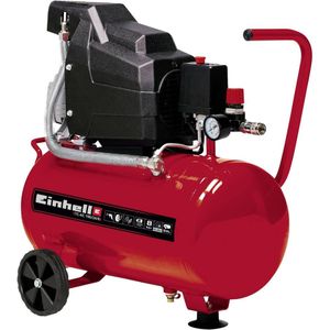Einhell Elektrische Compressor TC-AC 190/24/8 - 1500 W - 8 bar - 24 L tank - Aanzuigcapaciteit: 165 l/min - Oliegesmeerd