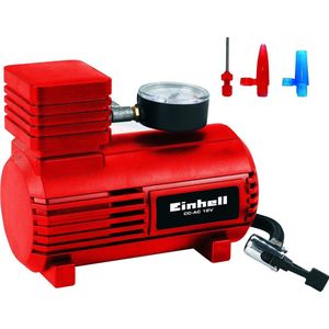 Einhell Auto Compressor CC-AC 12V - Voeding: 12 V - Max. 18 bar - Extra lange aansluitkabel 2,9 m - Incl. 3 adapters voor fiets, bal etc.