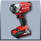 Einhell Combi boor en slagschroevendraaier 4257214 Power X-Change 2,0 Ah 18 V, rood, 2 stuks