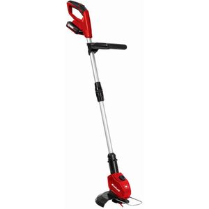 Einhell Accu Grastrimmer GE-CT 18 Li Kit (1x2,0Ah) Power X-Change (Li-Ion, 18 V, 24 cm snijbreedte, 8500 rpm, draaibare en kantelbare motorkop, Bloembeschermer, incl. 2,0 Ah accu en lader), Rood