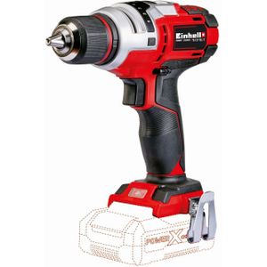 Einhell Accu Boor-/ Schroefmachine TE-CD 18 Li E-Solo Power X-Change (Li-Ion, 18 V, 2 snelheden, 47 Nm, elektronische koppelinstelling, LED-verlichting, zonder accu en lader), zwart, rood