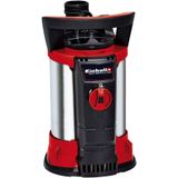 Einhell Dompelpomp GE-SP 4390 N-A LL ECO (430 W, 9000 L/h, ECO-Power, 1 mm restwater, terugslagventiel, Aqua-Sensor technologie, continue modus, Incl. universele aansluiting), zwart, rood