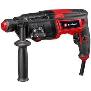 Einhell Elektrische Boorhamer TC-RH 800 4F - 800 W - Aantal slagen 4.500 /min - 2,6 J - SDS-Plus - Pneumatisch slagwerk - 4-functies: boren/hamerboren/Beitelen met of zonder beitelslot - Incl. Transport-/Opbergkoffer