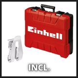 Einhell Accu Gipsplaat Schroevendraaier Te-Dy 18 Li-Solo Power X-Change, Li-Ion, 18 V, 4000 Rpm, Diepteaanslag, Continue Werking, Incl. Koffer E-Box S35, zonder accu en lader, Rood-Zwart