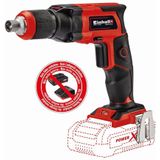 Einhell Accu Gipsplaat Schroevendraaier Te-Dy 18 Li-Solo Power X-Change, Li-Ion, 18 V, 4000 Rpm, Diepteaanslag, Continue Werking, Incl. Koffer E-Box S35, zonder accu en lader, Rood-Zwart