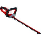 Einhell Accu Heggenschaar Ge-Ch 18/60 Li-Solo Power X-Change, Li-Ion, 18 V, 67 Cm Zwaardlengte, 60 Cm Zaaglengte, 22 Mm Tandafstand, Metalen Tandwiel, Zonder Accu En Lader, Rood, Zilver