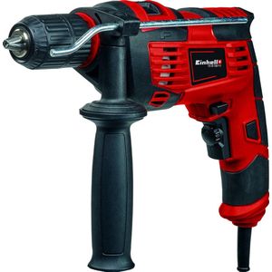 Einhell Elektrische Klopboormachine TC-ID 720/1 E Kit - 720 W - 2 functies: boren/klopboren - Boorcapaciteit hout 30 mm / beton 13 mm / staal 10 mm - Incl. 5 steenboren - Incl. Transport-/Opbergkoffer