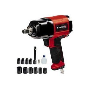 Einhell Pneumatische Slagmoersleutel TC-PW 610 - 610 Nm - Incl. 10 Dopsleutels en 1x 125 Mm Verlenging